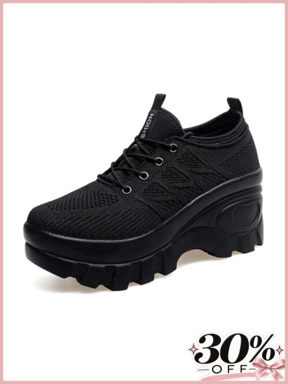 Chunky Platform Knitted Orthopedic Wedge Walking Shoes